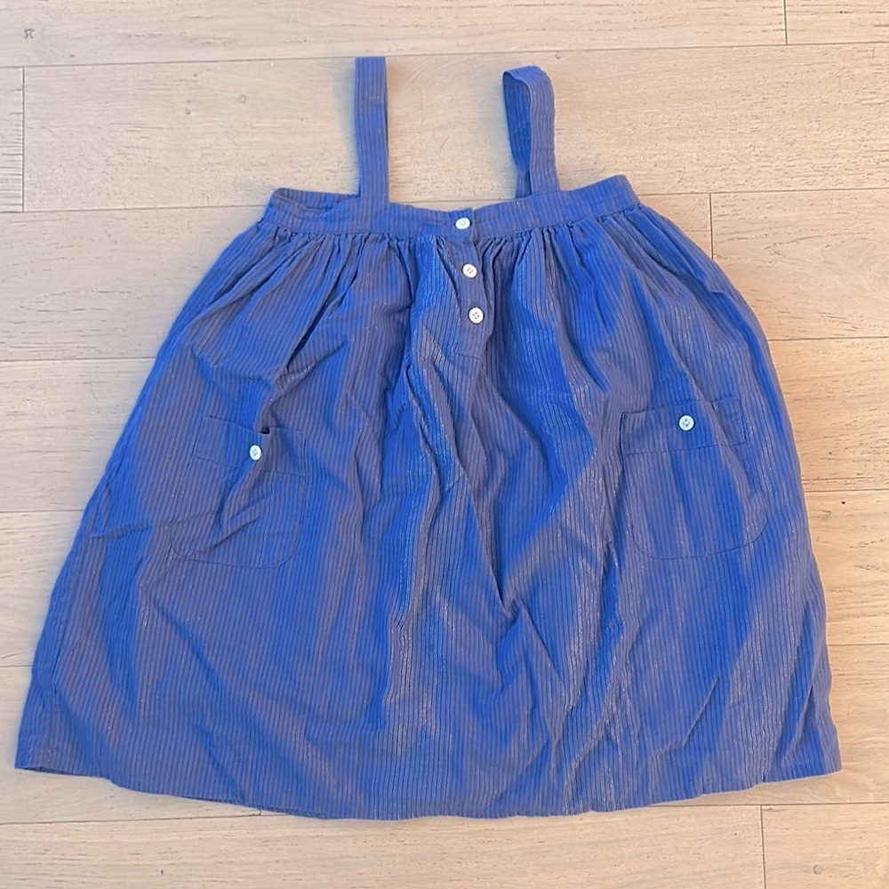 Siaomimi Blue Button-Front girls dress 8